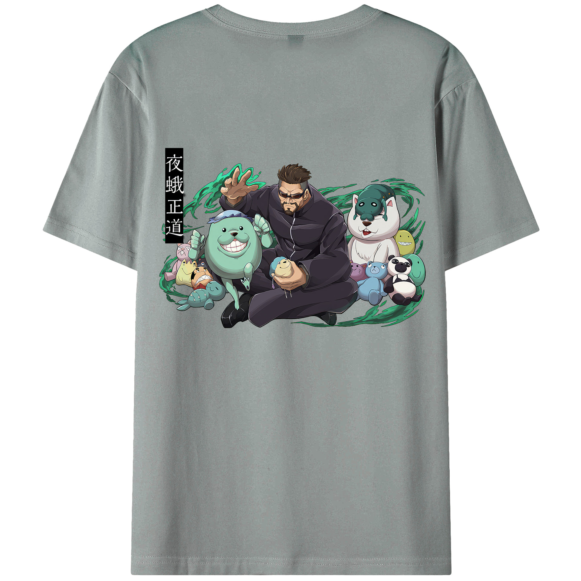 （画像用） 呪術廻戦 Jujutsu Kaisen 綿100％ メンズ半袖Tシャツ（バックプリント） 通気性